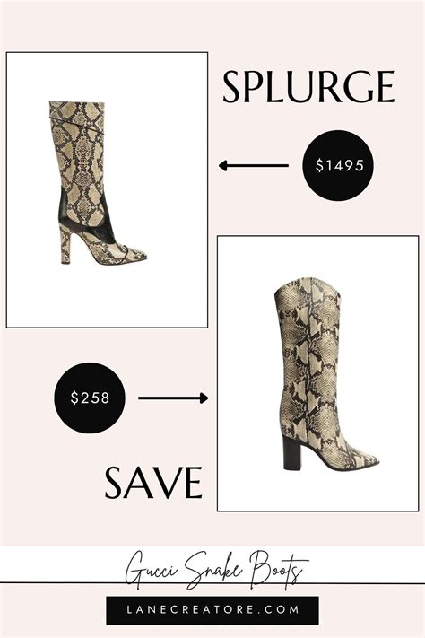 gucci snake boots dupe|gucci delma snake effect boots.